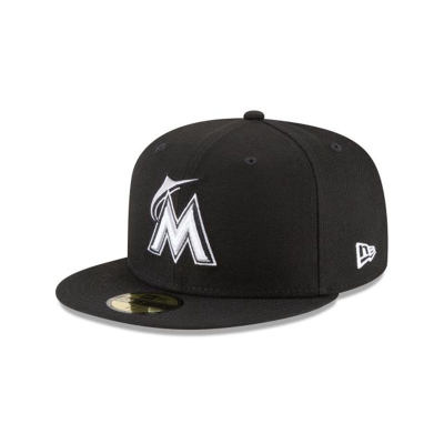 Sapca New Era Miami Marlins MLB Basic 59FIFTY Fitted - Negrii